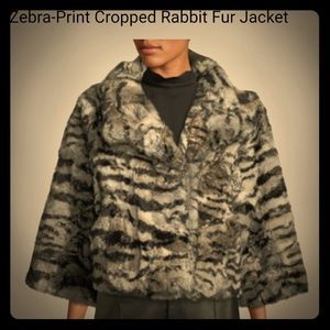 Adrienne Landau rabbit fur coat. Brand new